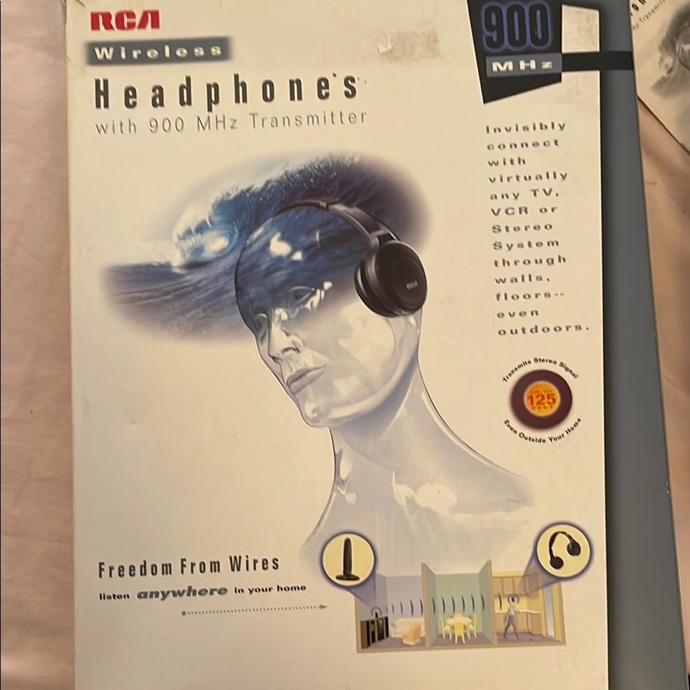 RCA Wireless Headphones with 900 MHz Transmitter